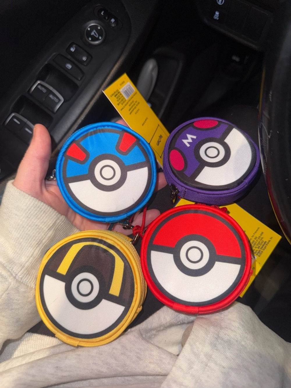 Pokemon x Target Bag Charm All 4 Master, Great, Ultra, and Poke Ball